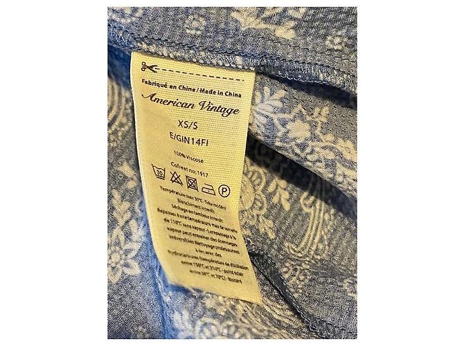 American Vintage Kleid aus Viskose Hellblau - Ansicht 11
