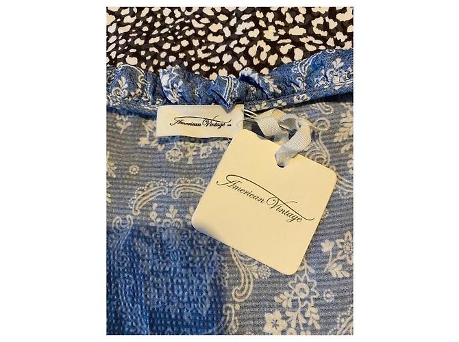 American Vintage Kleid aus Viskose Hellblau - Ansicht 9