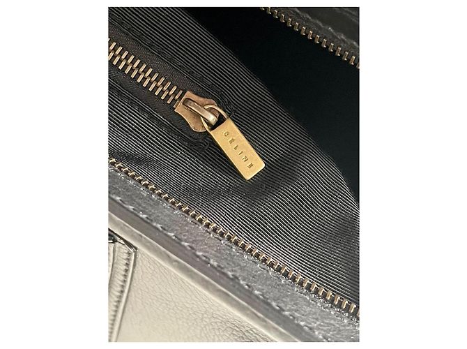 Borsa Céline Doctor's Bag in pelle nera e finiture oro Nero Gold hardware - vista 11