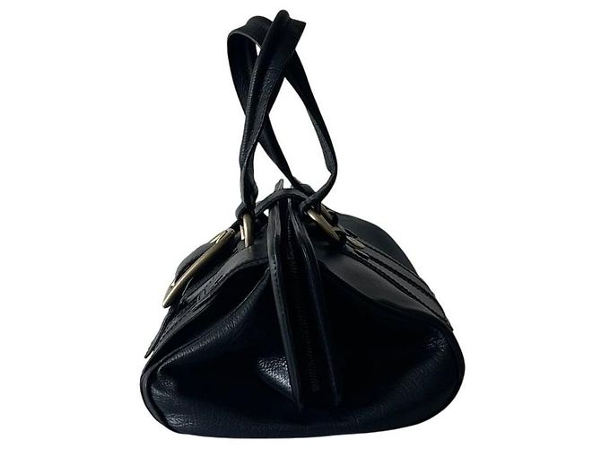 Borsa Céline Doctor's Bag in pelle nera e finiture oro Nero Gold hardware - vista 6