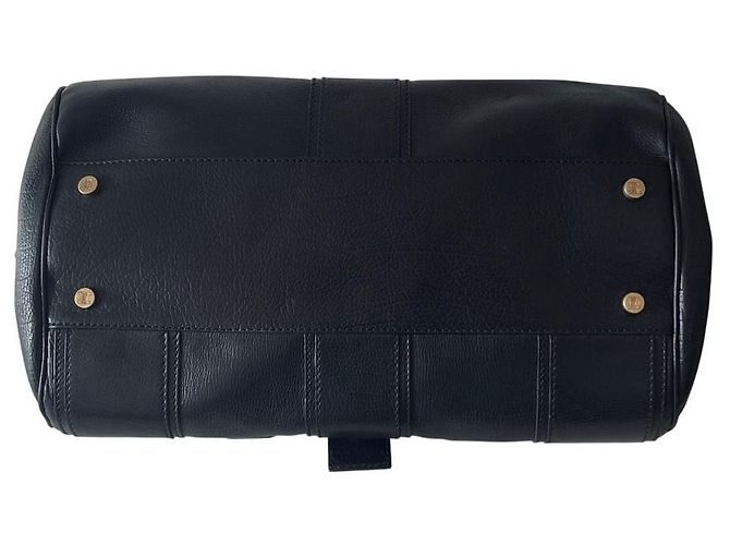 Borsa Céline Doctor's Bag in pelle nera e finiture oro Nero Gold hardware - vista 8