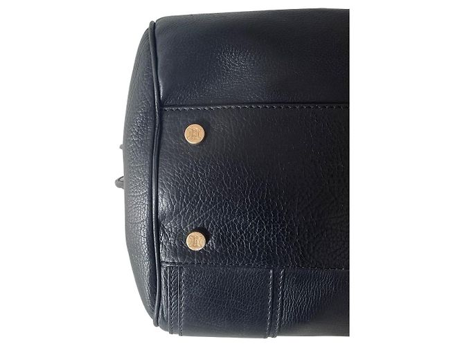 Borsa Céline Doctor's Bag in pelle nera e finiture oro Nero Gold hardware - vista 9