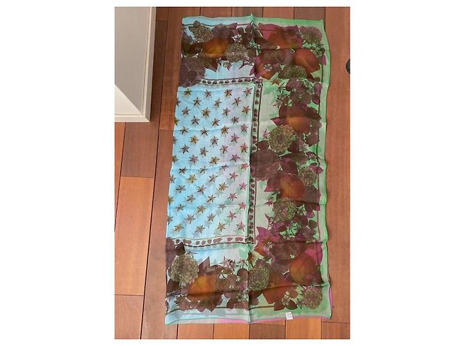Autre Marque Quadrato in chiffon di seta stampato Multicolore - vista 4