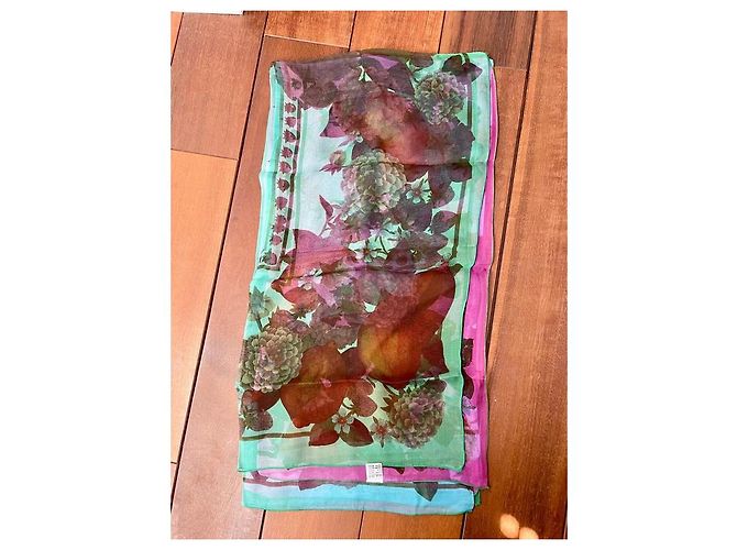 Autre Marque Quadrato in chiffon di seta stampato Multicolore - vista 6