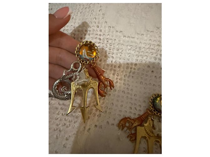 Autre Marque Orecchini a clip Zoé Coste Seaside Oro Gold hardware - vista 2