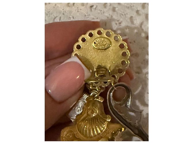 Autre Marque Orecchini a clip Zoé Coste Seaside Oro Gold hardware - vista 5