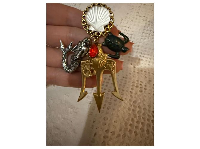 Autre Marque Orecchini a clip Zoé Coste Seaside Oro Gold hardware - vista 4