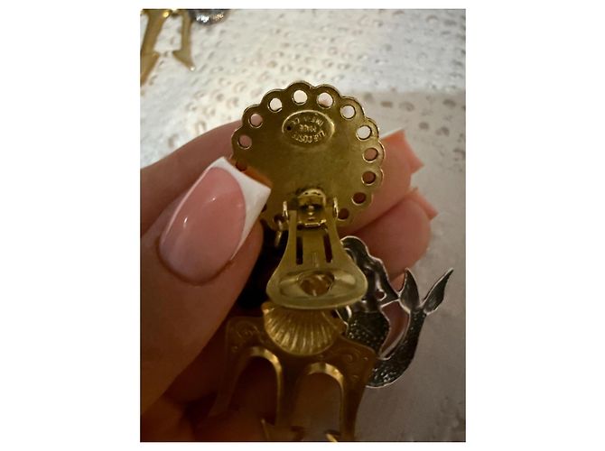 Autre Marque Orecchini a clip Zoé Coste Seaside Oro Gold hardware - vista 5