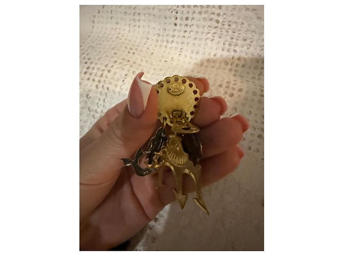 Autre Marque Orecchini a clip Zoé Coste Seaside Oro Gold hardware - vista 6