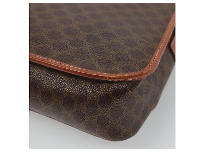 Céline CELINE Macadam Canvas Schultertasche, PVC-Leder, braun, gold, authentisch, EC528 Golden - Ansicht 15