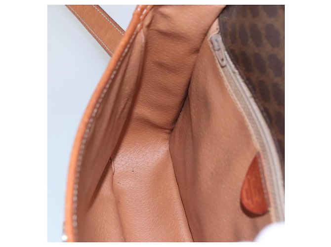Céline CELINE Macadam Canvas Schultertasche, PVC-Leder, braun, gold, authentisch, EC528 Golden - Ansicht 17