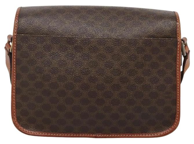 Céline CELINE Macadam Canvas Schultertasche, PVC-Leder, braun, gold, authentisch, EC528 Golden - Ansicht 2