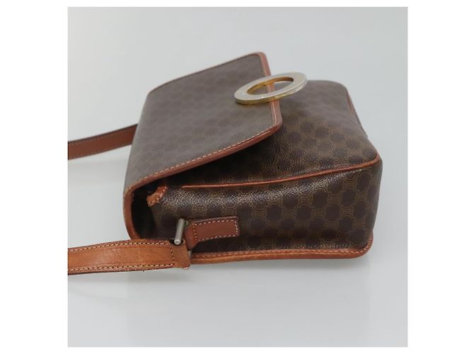 Céline CELINE Macadam Canvas Schultertasche, PVC-Leder, braun, gold, authentisch, EC528 Golden - Ansicht 3