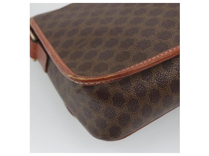 Céline CELINE Macadam Canvas Schultertasche, PVC-Leder, braun, gold, authentisch, EC528 Golden - Ansicht 8