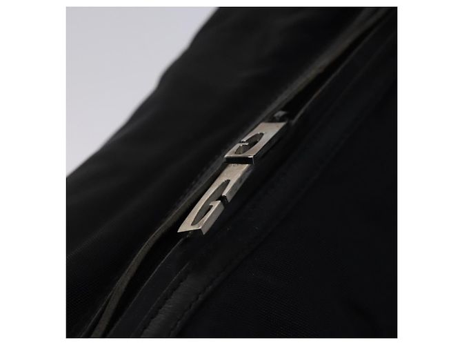 Borsa a spalla GUCCI in nylon nero argento 012 1553 0326 Auth bs23480 - vista 10