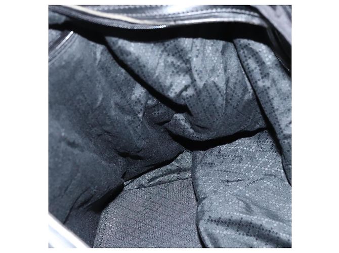 Borsa a spalla GUCCI in nylon nero argento 012 1553 0326 Auth bs23480 - vista 17