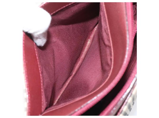 Borsa a mano Burberry Nova Check in tela e pelle beige oro Auth BD809 D'oro - vista 18