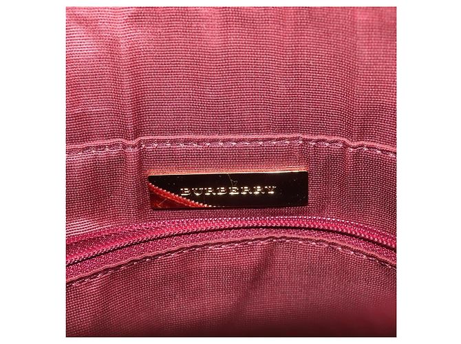 Borsa a mano Burberry Nova Check in tela e pelle beige oro Auth BD809 D'oro - vista 8