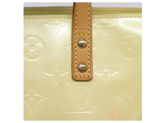 LOUIS VUITTON Monogram Vernis Reade PM Borsa a Mano Perle M91336 LV Auth BD693 - vista 14
