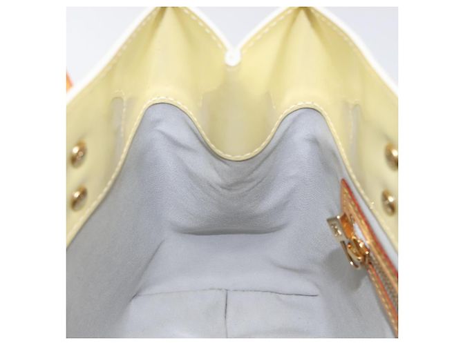 LOUIS VUITTON Monogram Vernis Reade PM Borsa a Mano Perle M91336 LV Auth BD693 - vista 16