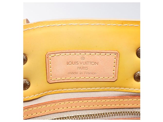 LOUIS VUITTON Monogram Vernis Reade PM Borsa a Mano Beige M91334 LV Auth BA718 - vista 13