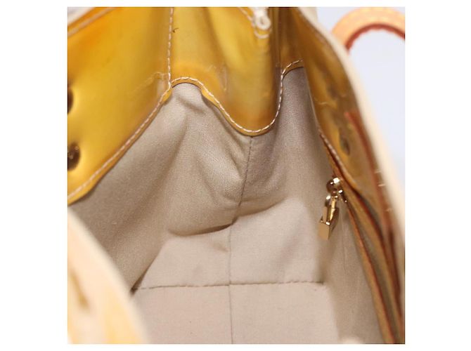 LOUIS VUITTON Monogram Vernis Reade PM Borsa a Mano Beige M91334 LV Auth BA718 - vista 15