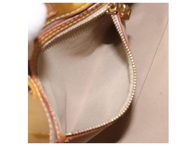 LOUIS VUITTON Monogram Vernis Reade PM Borsa a Mano Beige M91334 LV Auth BA718 - vista 16