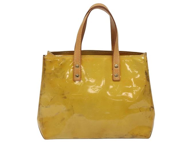 LOUIS VUITTON Monogram Vernis Reade PM Borsa a Mano Beige M91334 LV Auth BA718 - vista 2