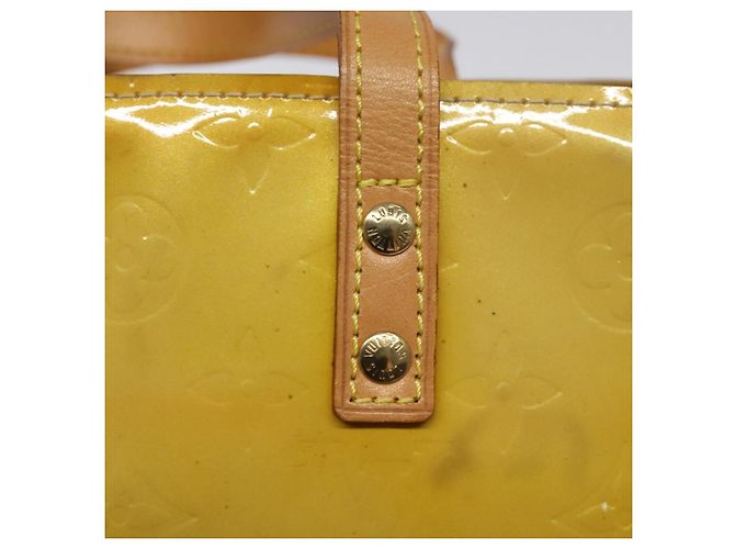 LOUIS VUITTON Monogram Vernis Reade PM Borsa a Mano Beige M91334 LV Auth BA718 - vista 8
