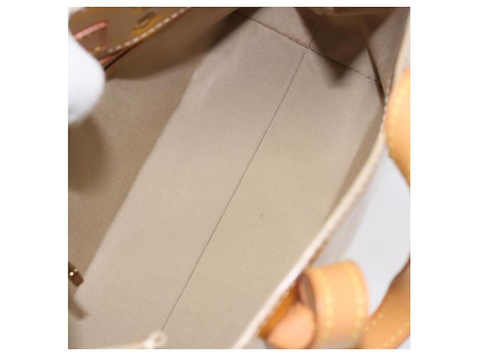 LOUIS VUITTON Monogram Vernis Reade PM Borsa a Mano Beige M91334 LV Auth BA718 - vista 9