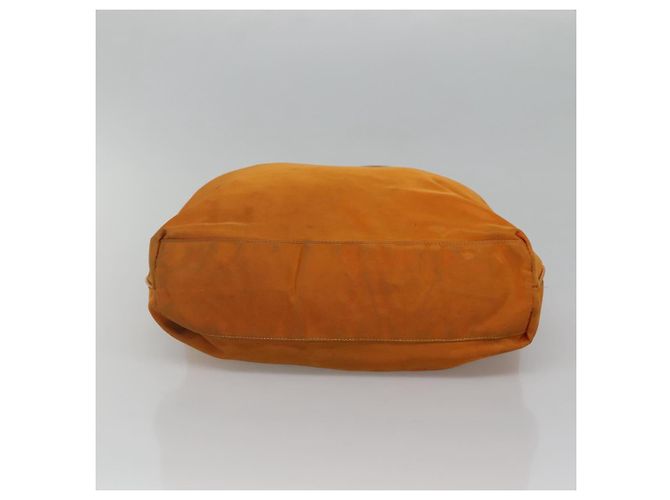 PRADA Shoulder Bag Nylon Orange Gold Auth EC663 Golden - view 5