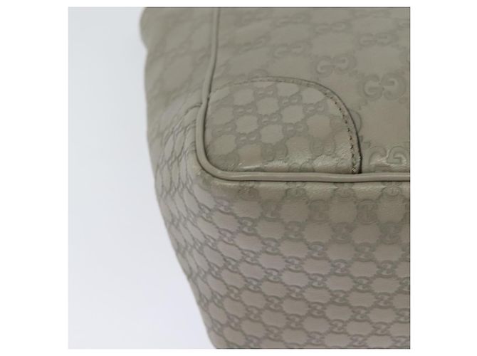 Sac à main en toile GG Guccissima en cuir gris et or 353121 Auth EC864 - vue 15