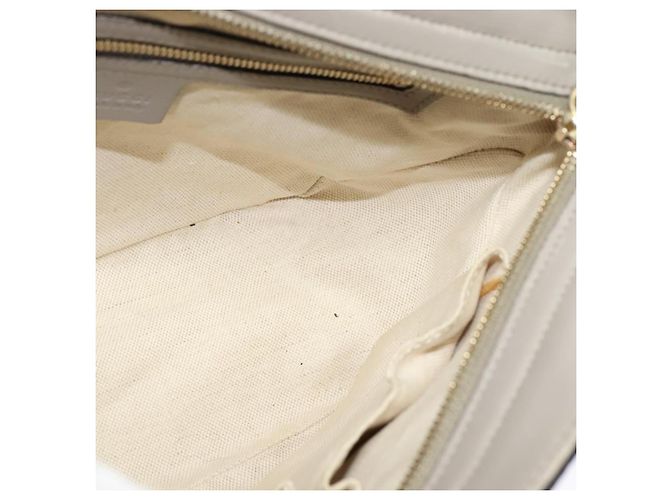 Sac à main en toile GG Guccissima en cuir gris et or 353121 Auth EC864 - vue 18