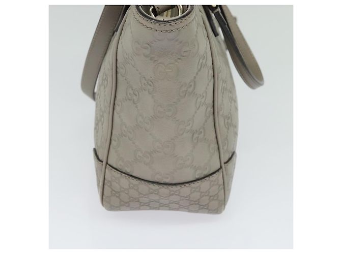 Sac à main en toile GG Guccissima en cuir gris et or 353121 Auth EC864 - vue 4