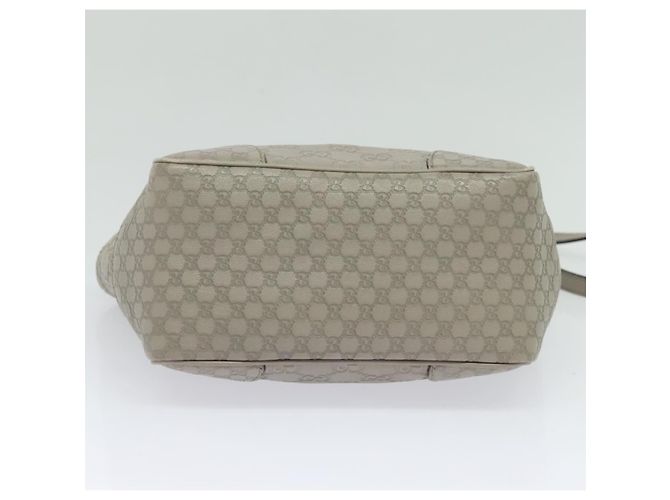 Sac à main en toile GG Guccissima en cuir gris et or 353121 Auth EC864 - vue 5