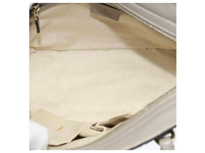 Sac à main en toile GG Guccissima en cuir gris et or 353121 Auth EC864 - vue 9