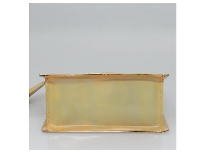 LOUIS VUITTON Monogram Vernis Borsa a Mano Spring Street Grigia M91029 LV Auth EC572 Grigio - vista 3
