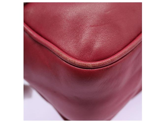 Prada Borsa a spalla in pelle rosa Auth EC644 - vista 12