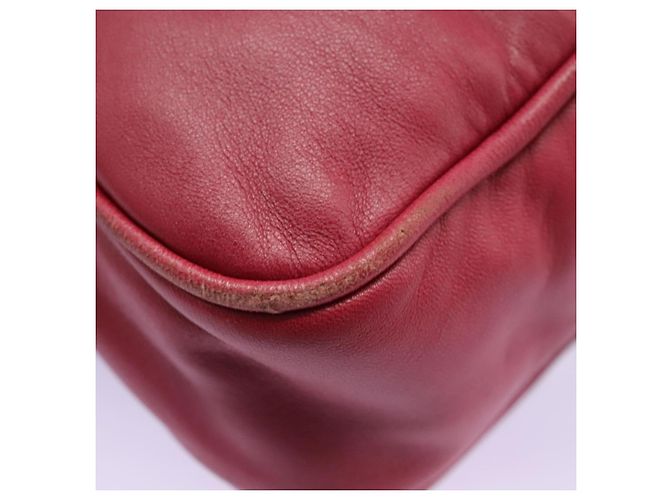 Prada Borsa a spalla in pelle rosa Auth EC644 - vista 13
