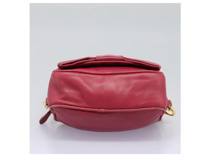 Prada Borsa a spalla in pelle rosa Auth EC644 - vista 5