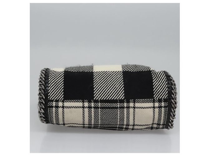 Autre Marque Borsa a mano Stella MacCartney Chain in cotone 2 vie nera Auth BA579 Nero - vista 4