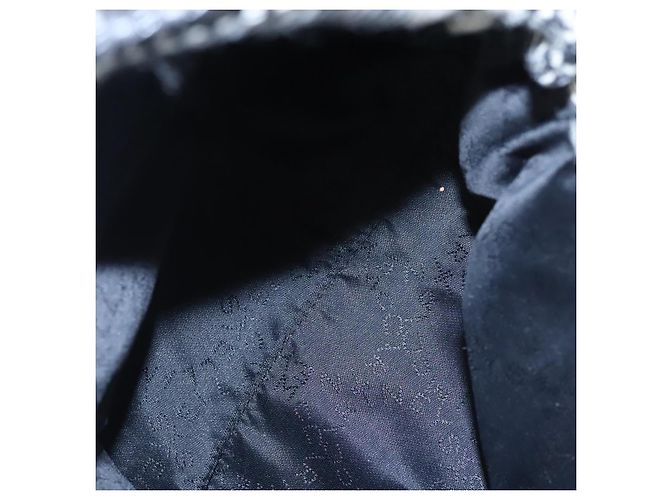 Autre Marque Borsa a mano Stella MacCartney Chain in cotone 2 vie nera Auth BA579 Nero - vista 8