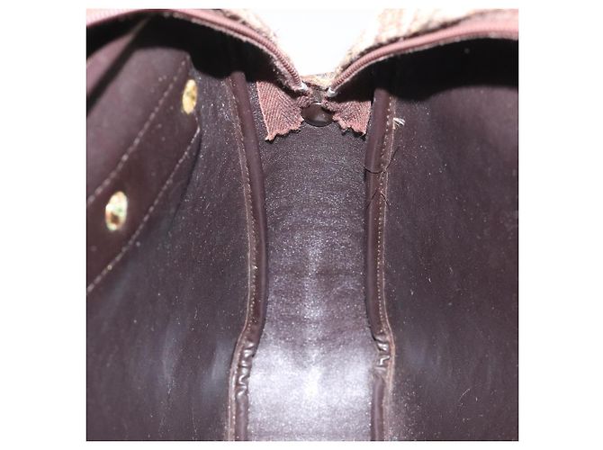 Borsa a spalla in tela Trotter Christian Dior marrone Auth EC573 - vista 15