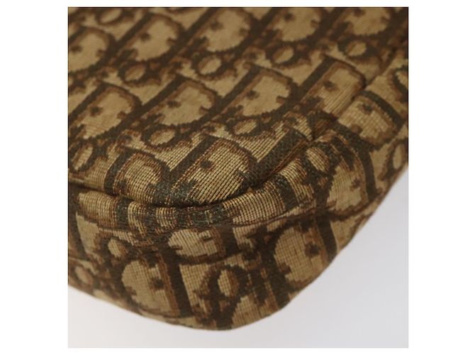 Borsa a spalla in tela Trotter Christian Dior marrone Auth EC573 - vista 6