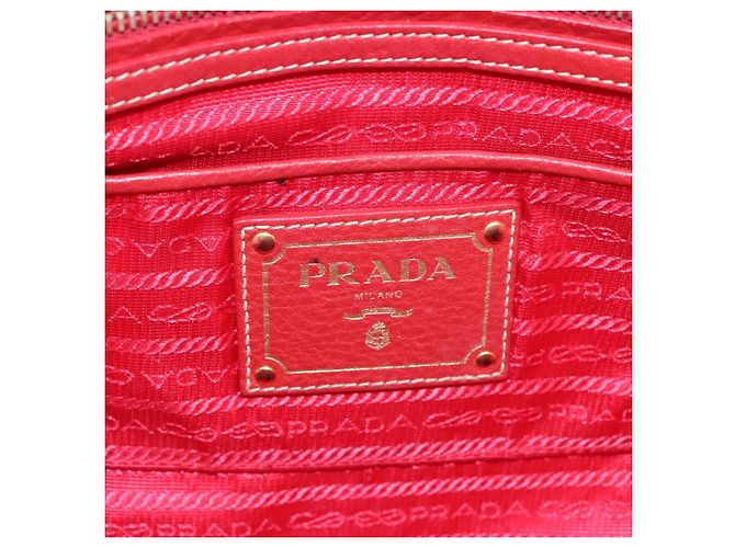 PRADA Borsa Tote in Nylon Rossa Oro Auth fm4463 Rosso D'oro - vista 10