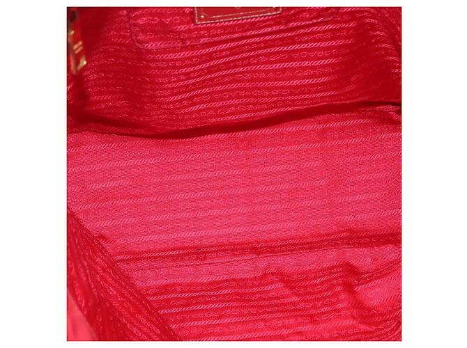 PRADA Borsa Tote in Nylon Rossa Oro Auth fm4463 Rosso D'oro - vista 11