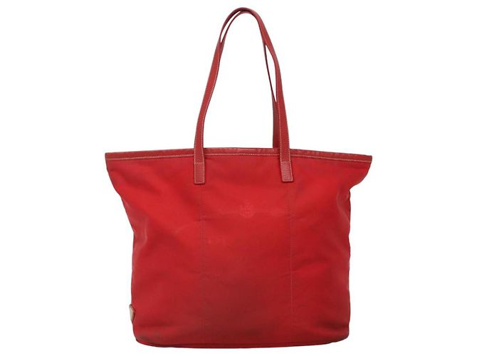 PRADA Borsa Tote in Nylon Rossa Oro Auth fm4463 Rosso D'oro - vista 13
