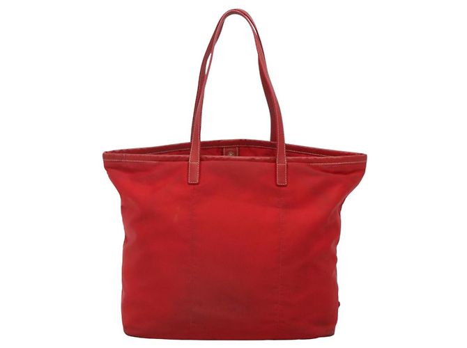 PRADA Borsa Tote in Nylon Rossa Oro Auth fm4463 Rosso D'oro - vista 2