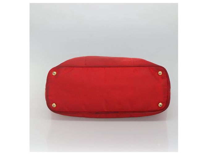 PRADA Borsa Tote in Nylon Rossa Oro Auth fm4463 Rosso D'oro - vista 5