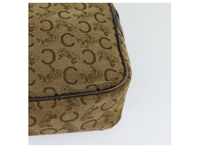Céline Borsa a spalla Celine C Sulky in tela beige Auth BA757 - vista 12